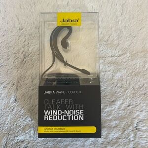 New Jabra WAVE Corded Headset - Wired Headsets - Retail Packaging - Black